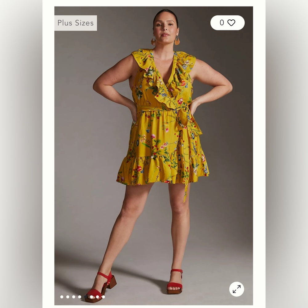💕💕HOST PICK💕💕Anthropologie Maeve Floral Wrap Mini Dress
